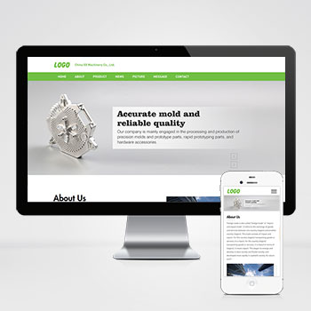 英文外贸五金零件精密模具网站模板下载